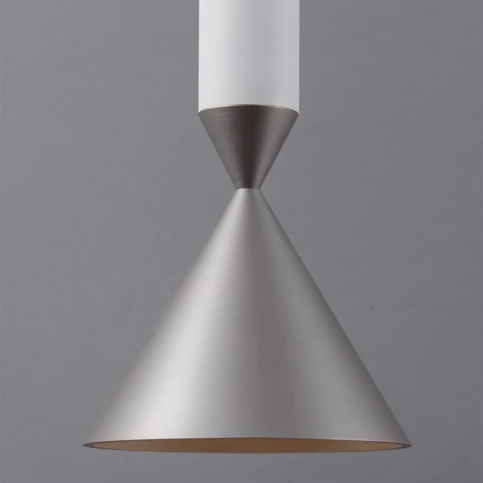 Lámpara colgante minimalista en forma de cono Vertara: elegante lámpara de diseño arquitectónico para comedor y cocina HL2531