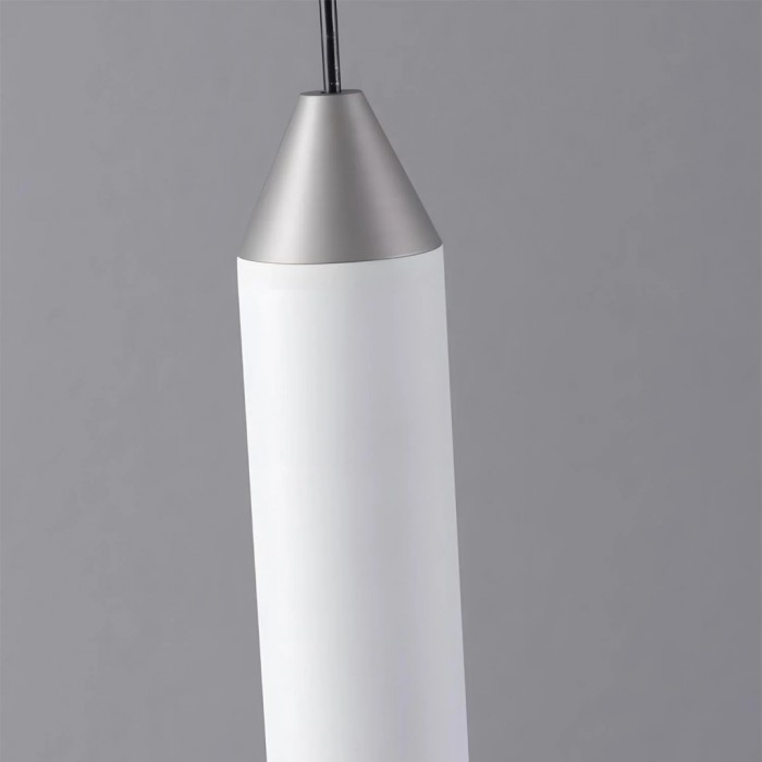 Lámpara colgante minimalista en forma de cono Vertara: elegante lámpara de diseño arquitectónico para comedor y cocina HL2531