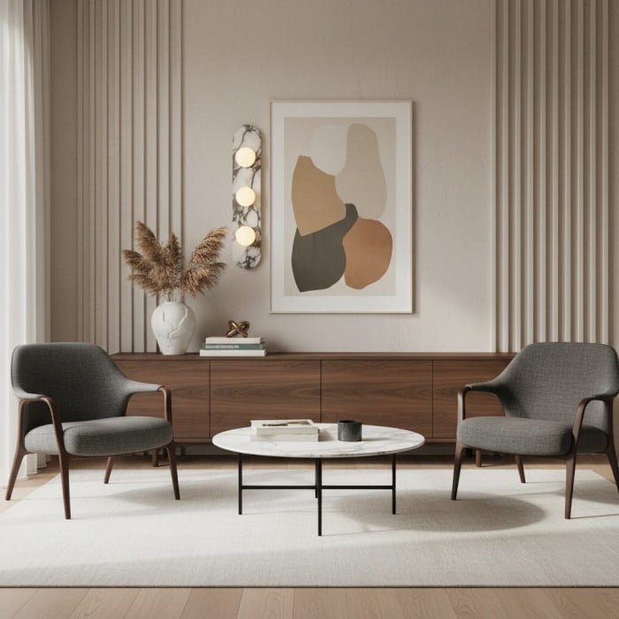 Lámpara de pared decorativa moderna Vinbrea – Diseño con cuerpo de mármol para sala de estar o dormitorio HL2533