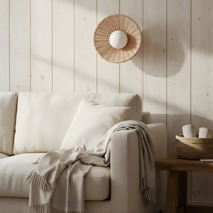 Welanery Rustieke Geweven Bamboe Lamp - Glazen Wand- of Plafondlamp voor Woonkamer en Hal HL2537