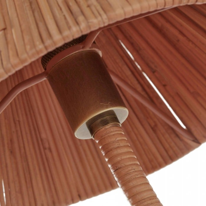 Lámpara de pared rústica Welanery con textura tejida - Iluminación decorativa para sala de estar HL2541