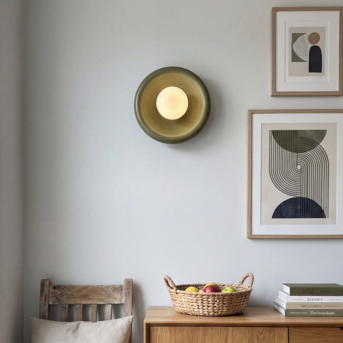 Lámpara de pared Zerune Colorful Art Donut - Iluminación artística moderna para pasillo HL2542