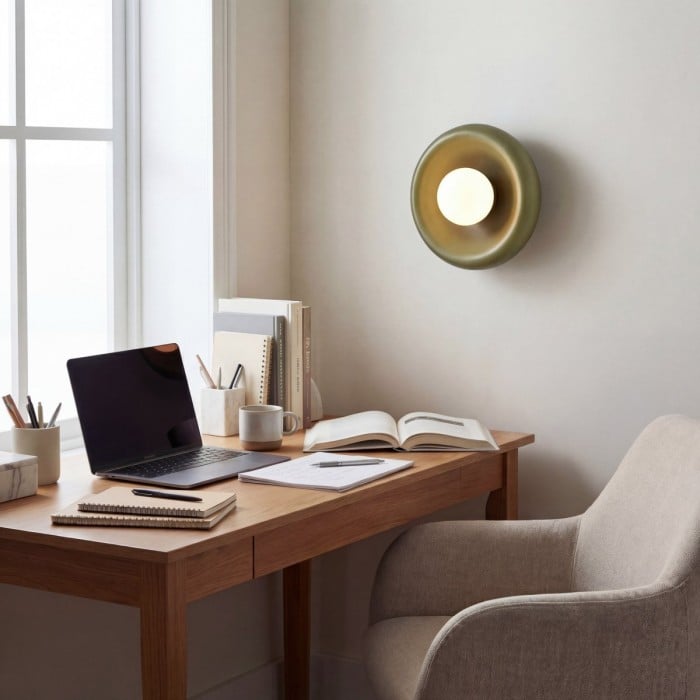 Lámpara de pared Zerune Colorful Art Donut - Iluminación artística moderna para pasillo HL2542