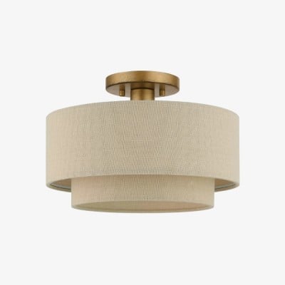 Lumeris Elegant Linen Blend Design Ceiling Light with Modern Style for Living Room HL2548