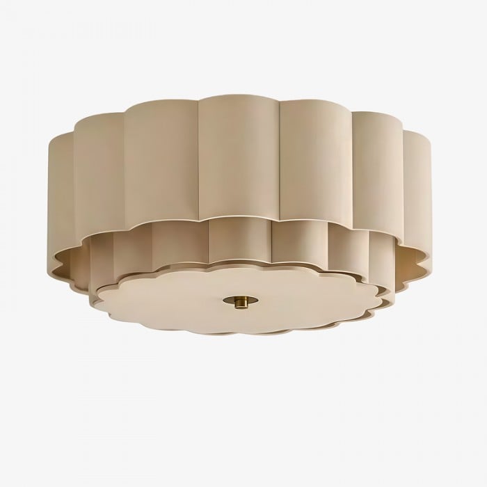 Velune Retro Stoffen Bloem Plafondlamp - Vintage Stijl Plafondlamp voor Eetkamer en Hal HL2539