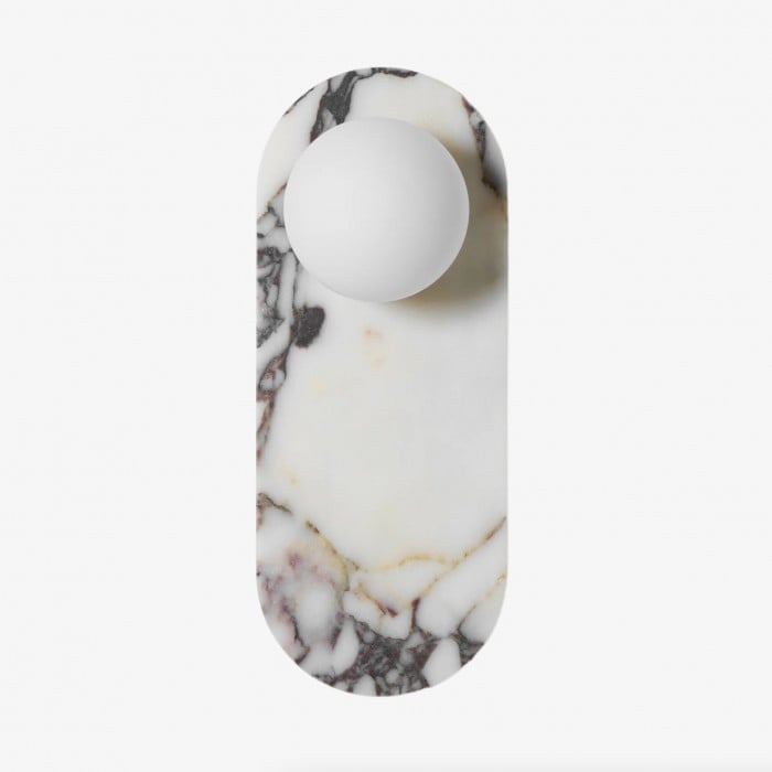 Lámpara de pared decorativa moderna Vinbrea – Diseño con cuerpo de mármol para sala de estar o dormitorio HL2533