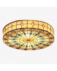 Welanery Minimalistische Rustieke Natuurlijk Geweven Plafondlamp - Duurzame Lamp voor Keuken of Hal HL2543