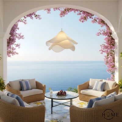 Nordic Bloom Bloemblaadjes Stoffen Hanglamp HL291