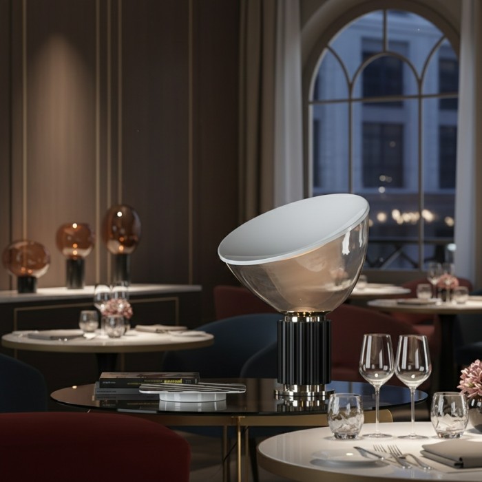 Taccia Upp och ner Bordslampa i glas