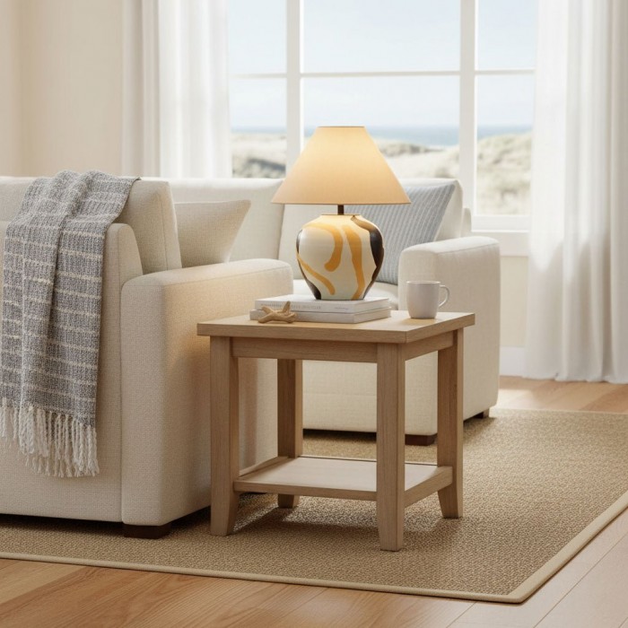 Abstracte keramische tafellamp met patroon HL2936