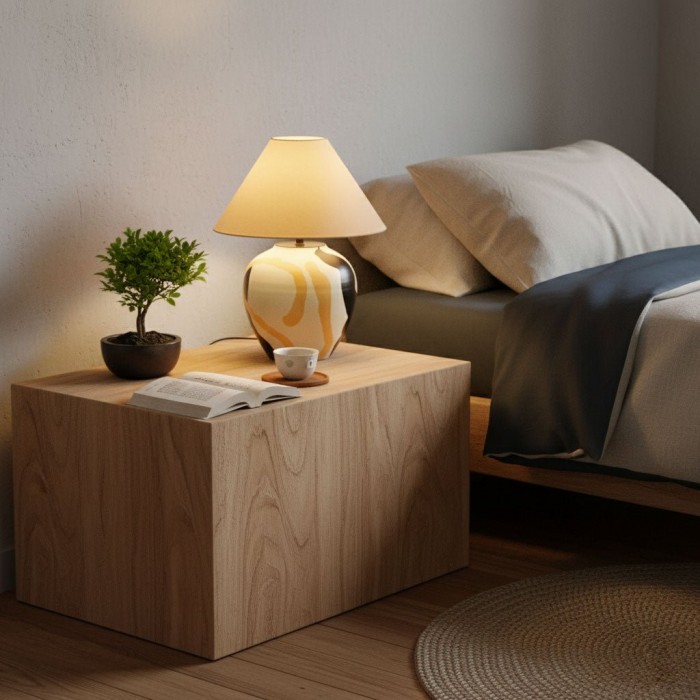 Abstracte keramische tafellamp met patroon HL2936