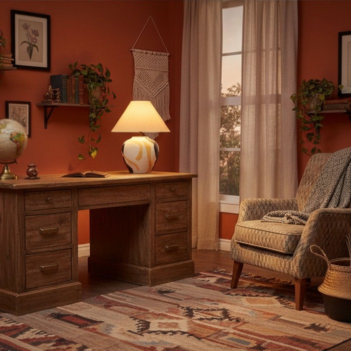 Abstracte keramische tafellamp met patroon HL2936