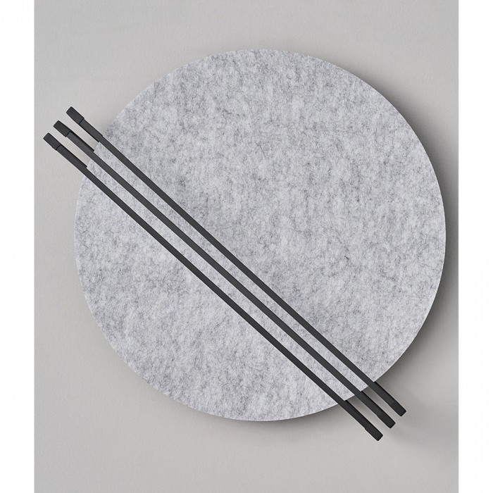 Abstracte wandlamp met zonsopgangmotief van vilt HL2934