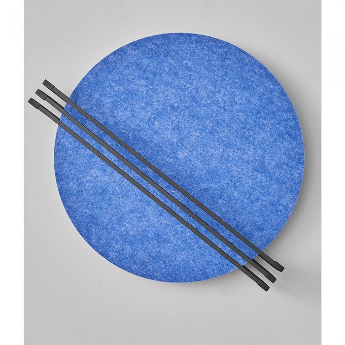 Abstracte wandlamp met zonsopgangmotief van vilt HL2934