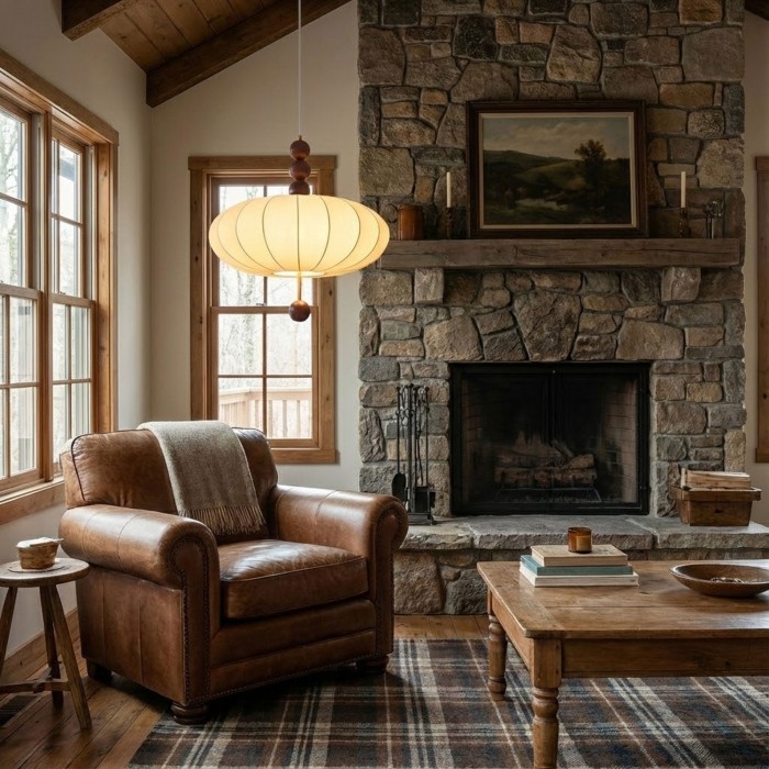 Adelaide stoffen hanglamp HL2903