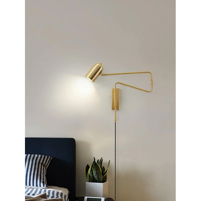 Regulowana lampa ścienna z wtyczką HL2924