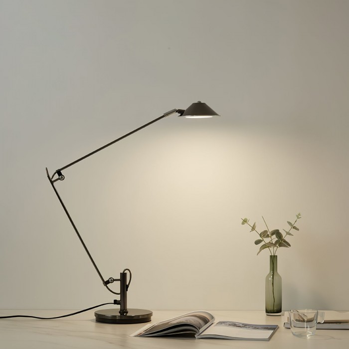 Verstelbare zwarte bureaulamp HL2925