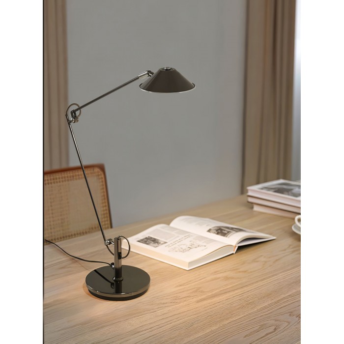 Verstelbare zwarte bureaulamp HL2925