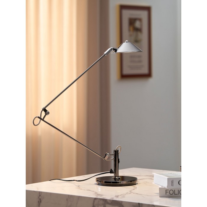 Verstelbare zwarte bureaulamp HL2925