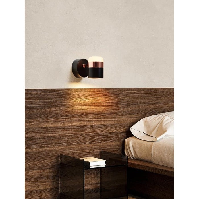 Verstelbare glazen wandlamp HL2931