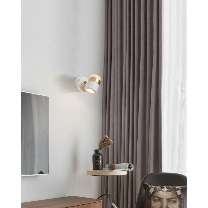 Verstelbare glazen wandlamp HL2931