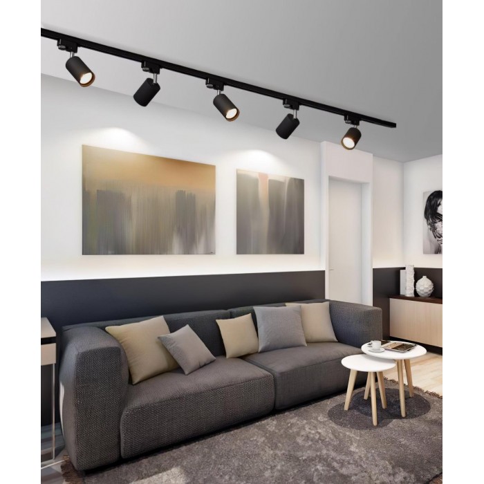 Verstelbare spotlamp met railsysteem voor plafondmontage HL2932