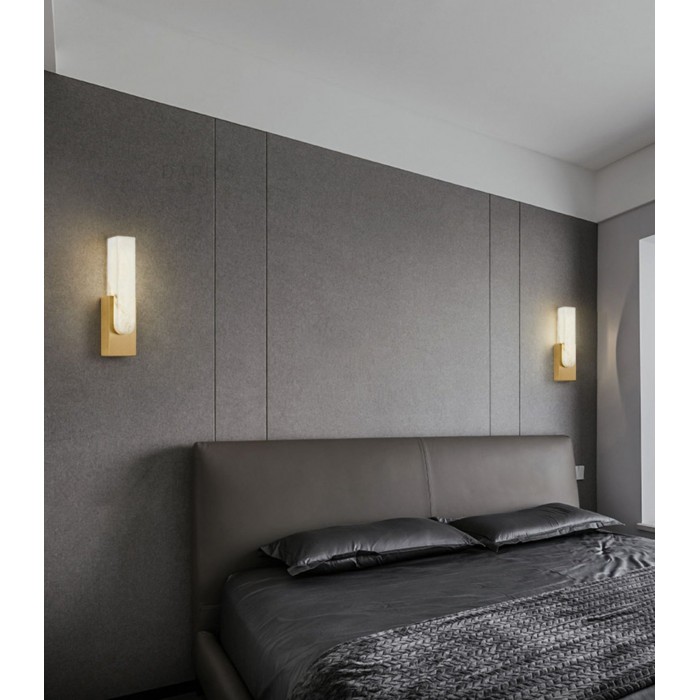 Agatha alabaster wandlamp HL2948