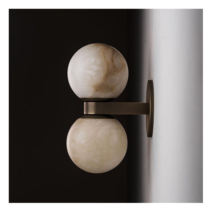 Applique da parete Celestia Orb in alabastro HL2943