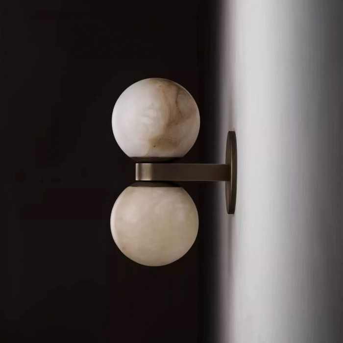 Applique da parete Celestia Orb in alabastro HL2943