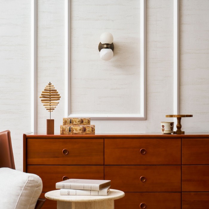 Applique da parete Celestia Orb in alabastro HL2943