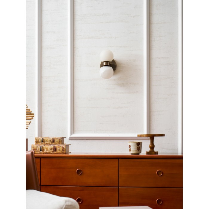 Applique da parete Celestia Orb in alabastro HL2943