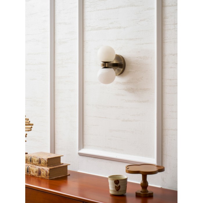 Applique da parete Celestia Orb in alabastro HL2943