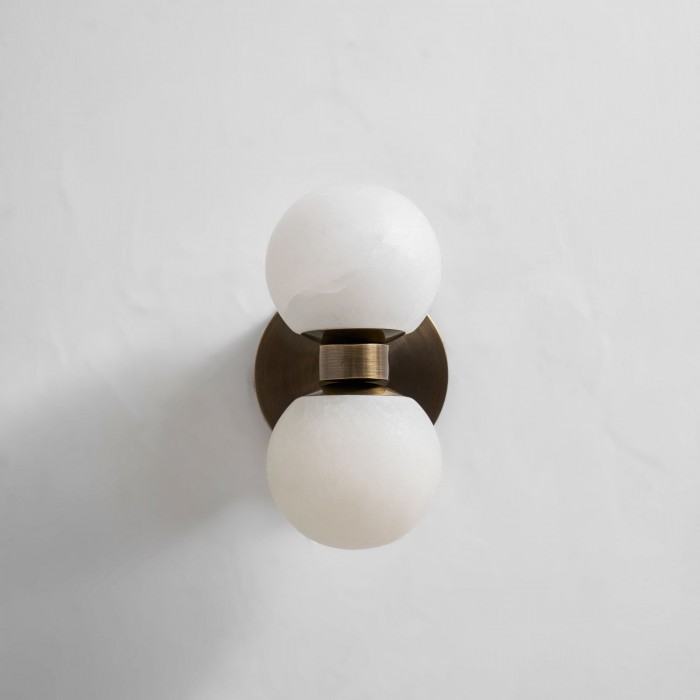 Applique da parete Celestia Orb in alabastro HL2943