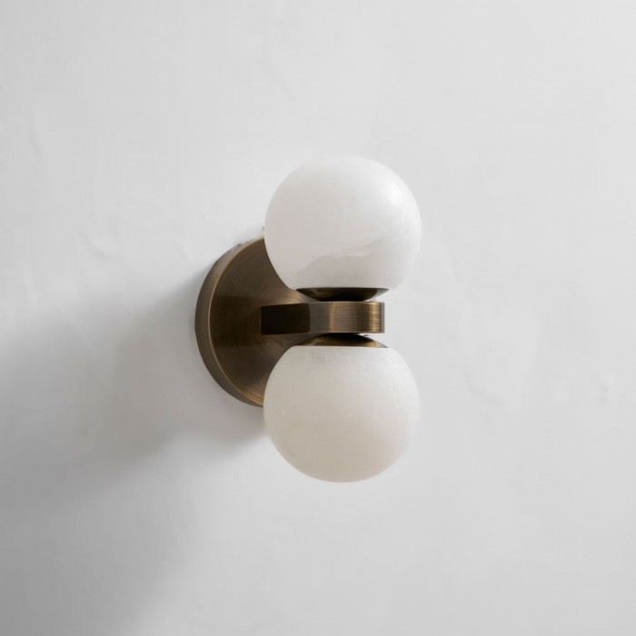 Applique da parete Celestia Orb in alabastro HL2943