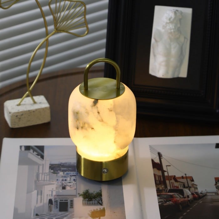 Lámpara de mesa portátil recargable Alabaster HL2950