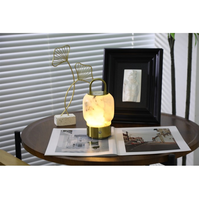 Lámpara de mesa portátil recargable Alabaster HL2950