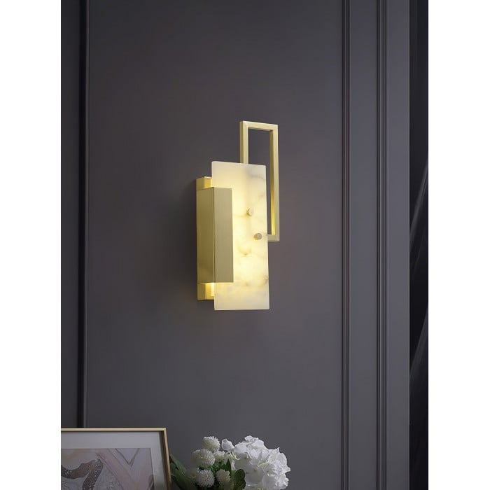 Althea Alabaster Wall Sconce HL2949