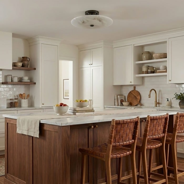 Ankeny alabaster plafondlamp HL2957