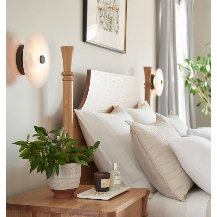 Ankeny alabaster plafondlamp HL2957