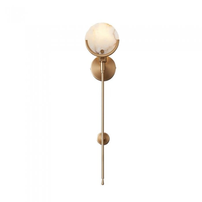 Ava Brass Alabaster Wall Lamp HL2941