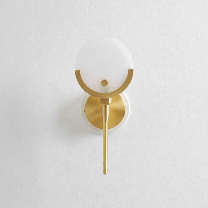 Ava Brass Alabaster Wall Lamp HL2941