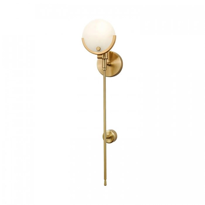 Ava Brass Alabaster Wall Lamp HL2941