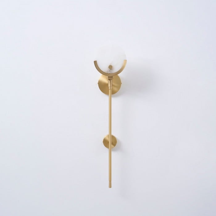 Ava Brass Alabaster Wall Lamp HL2941