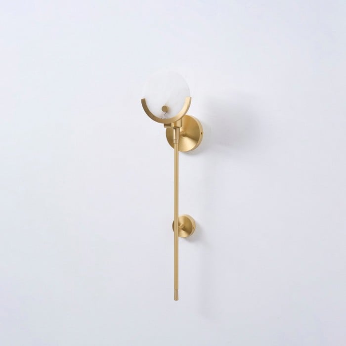 Ava Brass Alabaster Wall Lamp HL2941