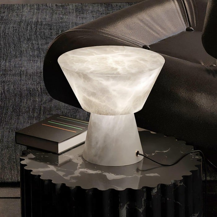 Beta Marmor Alabaster Bordlampa HL2939