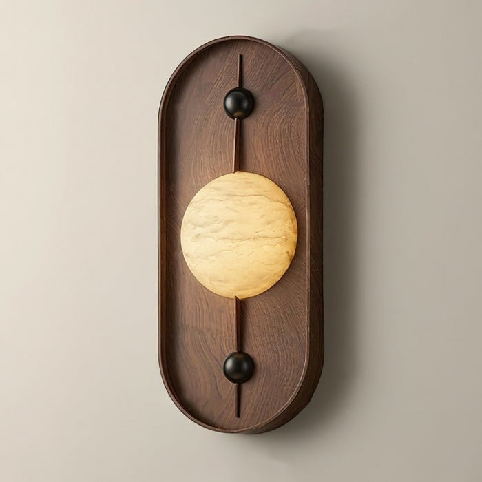 Bezel Alabaster Wall Lamp HL2946