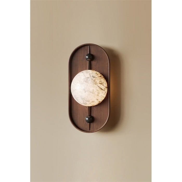 Bezel Alabaster Wall Lamp HL2946