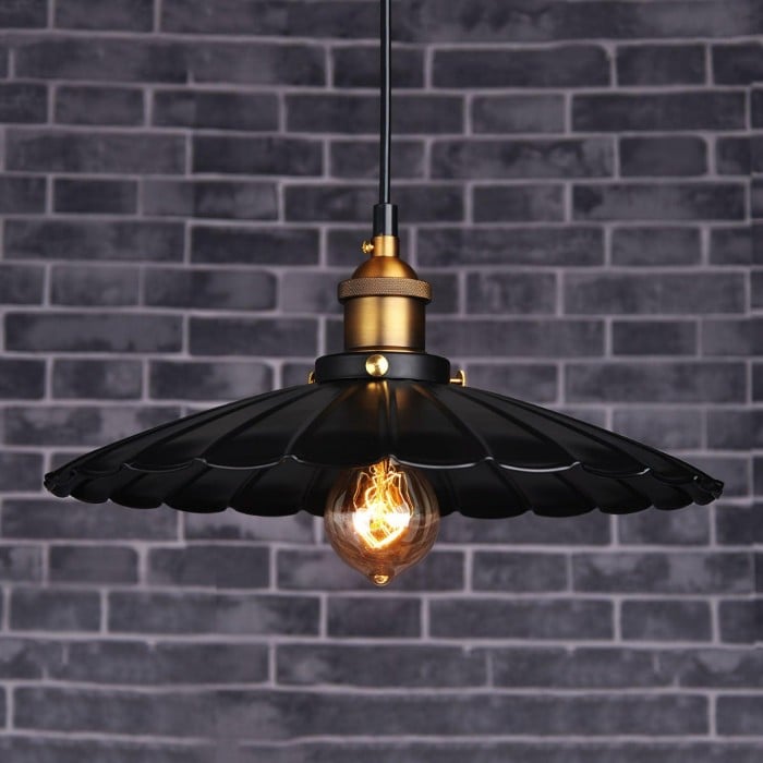 Black Skirt Pendant Light HL2912