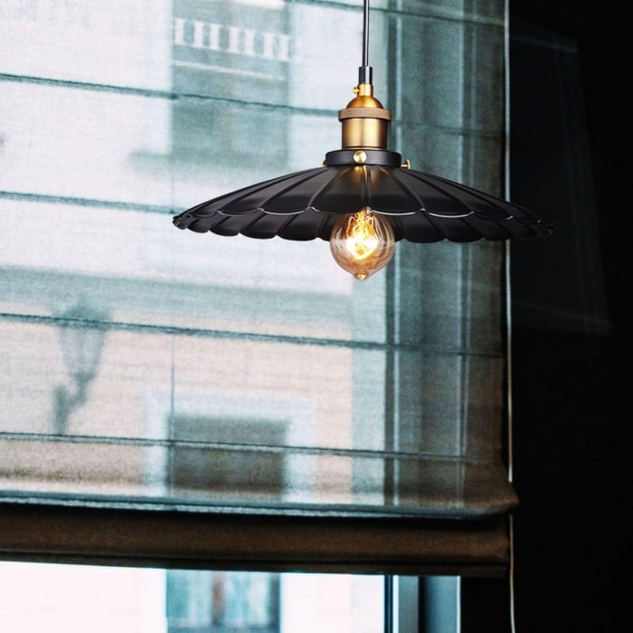 Black Skirt Pendant Light HL2912