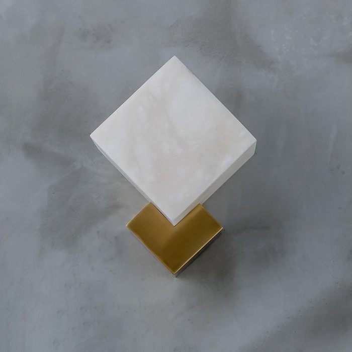 Block Alabaster Wall Sconce HL2940